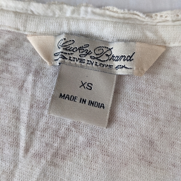 LUCKY BRAND Striped elbow length sleeve Top - Picture 7 of 11